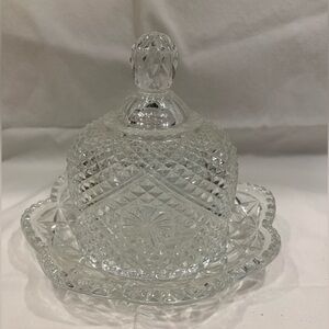 Avon Glass Butter Dish